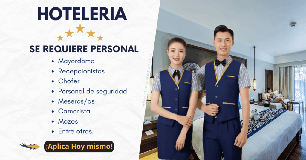 Requieren personal para Hoteles en diferente países |POSTULA