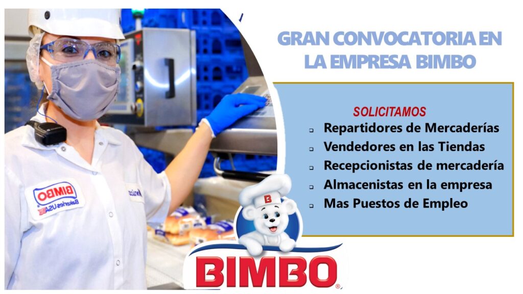 BIMBO- GRAN CONVOCATORIA DE EMPLEOS