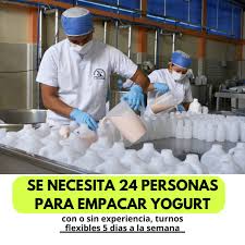 SE SOLICITA EMPACADORES DE YOGURTH - POSTULA AHORA